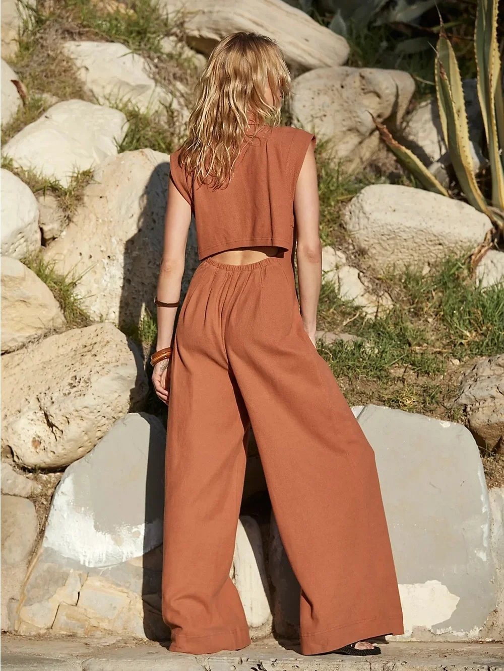 Free People Shasta Jumpsuit in Sienna